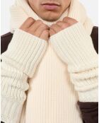 Mitaines 100% laine écrue