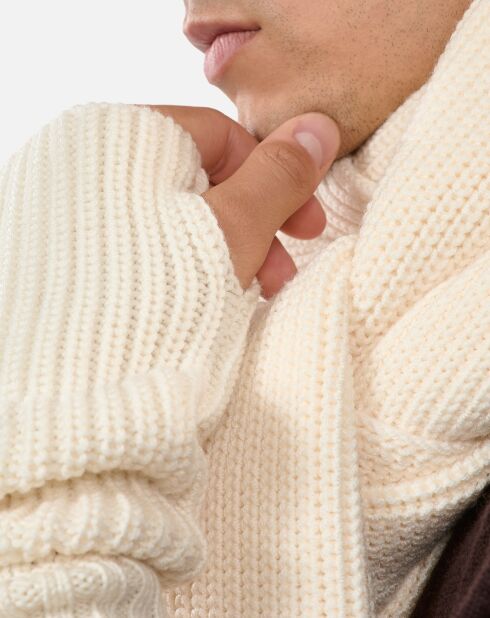 Mitaines 100% laine écrue