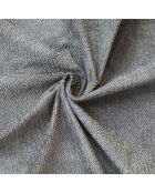 Ensemble matelas mousse HD SERENA + sommier + tête de lit, chenille bouclettes Gris clair - 140x200 cm