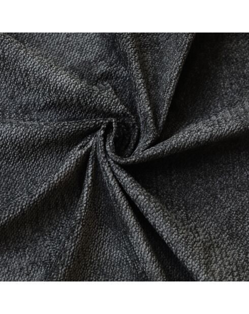 Ensemble matelas mémoire de forme ALTEA + sommier + tête de lit, chenille bouclettes Gris anthracite - 140x190 cm