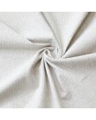 Ensemble matelas mousse ELYSIA + sommier, chenille bouclettes Crème - 160x200 cm