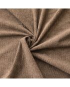 Ensemble matelas mousse HD NUVIA + sommier + tête de lit, chenille bouclettes Moka - 160x200 cm