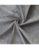 Ensemble matelas mousse ELYSIA + sommier + tête de lit, chenille bouclettes Gris clair - 180x200 cm