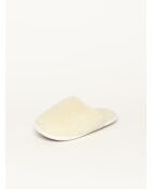 Chaussons Curly Wool Blanc cassé