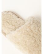 Chaussons Curly Wool beiges