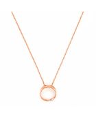 Kreis-Anhänger aus Roségold mit Diamanten