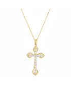 Padawa Diamonds Anhänger aus blauem Topas aus Gelbgold