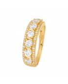 Sitra Diamonds Ring aus Weißtopas aus Gelbgold