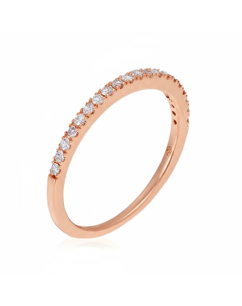 Bague Alliance Délice Diamants or rose
