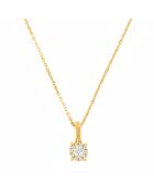 Akna Diamonds geelgouden hanger