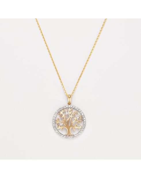 Anhänger Vita Diamonds aus zweifarbigem Gold