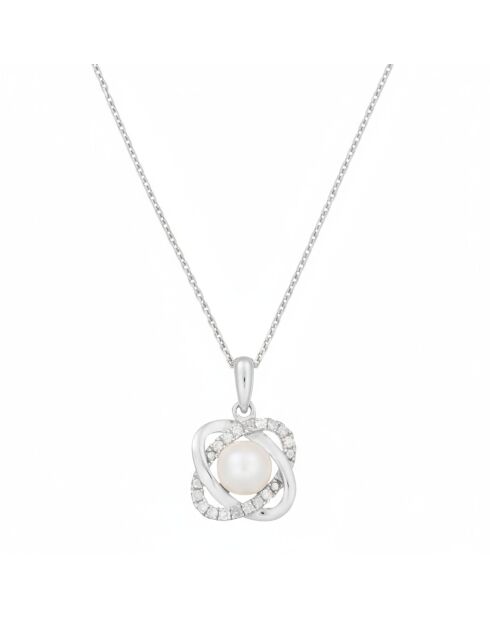 Pendentif Gostivar Diamants or blanc
