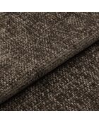 2 Chaises LUMI velours chenillé brun expresso pieds noirs – 49x57.5x77cm