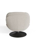 Fauteuil pivotant Replay en bouclette crème 85x84x85cm