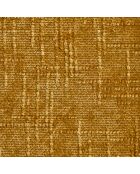 Fauteuil pivotant pied chrome REV velours tramé moutarde – 76x85x91cm