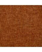 Fauteuil pivotant pied noir NAPA tissu tramé toucher doux terracotta – 81x95x90cm