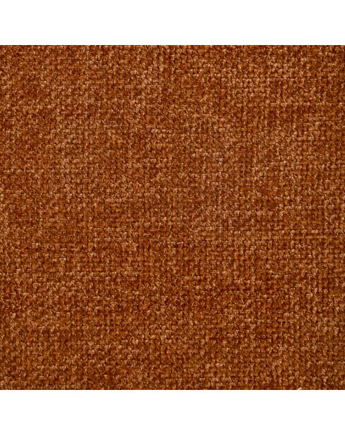 Fauteuil pivotant pied noir NAPA tissu tramé toucher doux terracotta – 81x95x90cm