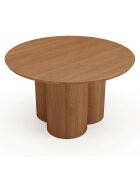 Table basse Helma Bois Noyer 78x78 x35cm