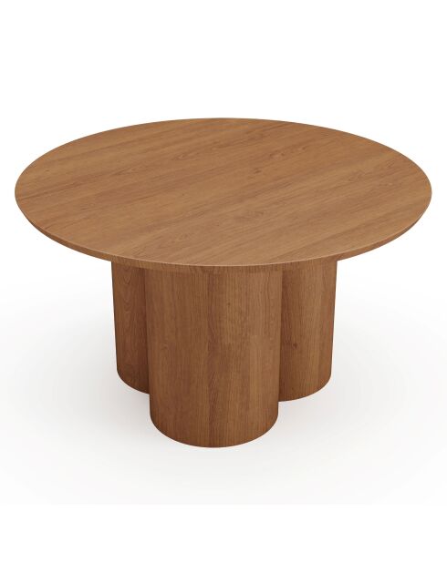 Table basse Helma Bois Noyer 78x78 x35cm