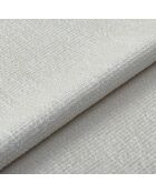 2 Chaises LUMI velours chenillé crème pieds noirs – 49x57.5x77cm