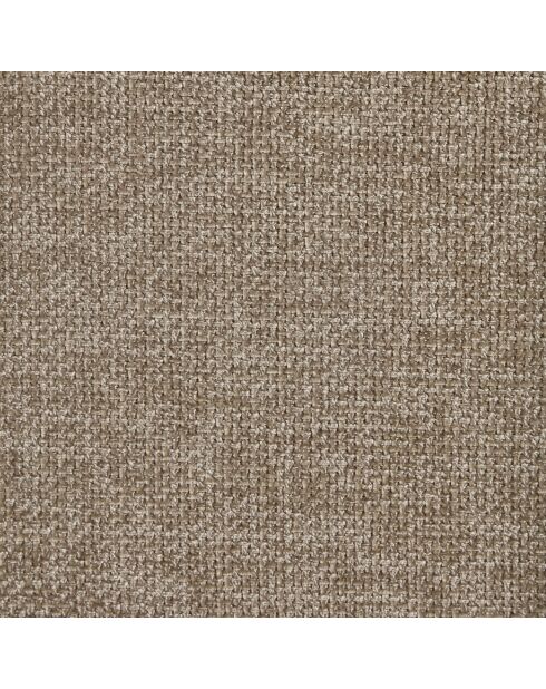 Fauteuil pivotant pied noir NAPA tissu tramé toucher doux taupe – 81x95x90cm