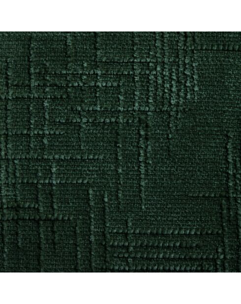 2 Chaises ADELE velours tramé vert émeraude pieds chrome – 52x45.5x76.5 cm