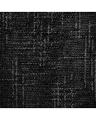 2 Chaises ADELE velours tramé noir pieds chrome – 52x45.5x76.5 cm