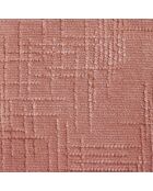 2 Chaises ADELE velours tramé rose vintage pieds chrome – 52x45.5x76.5 cm