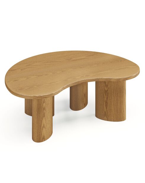 Table basse Lyna Chêne clair 80x55x35 cm