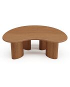 Table basse Lyna Bois Noyer 80x55x35 cm