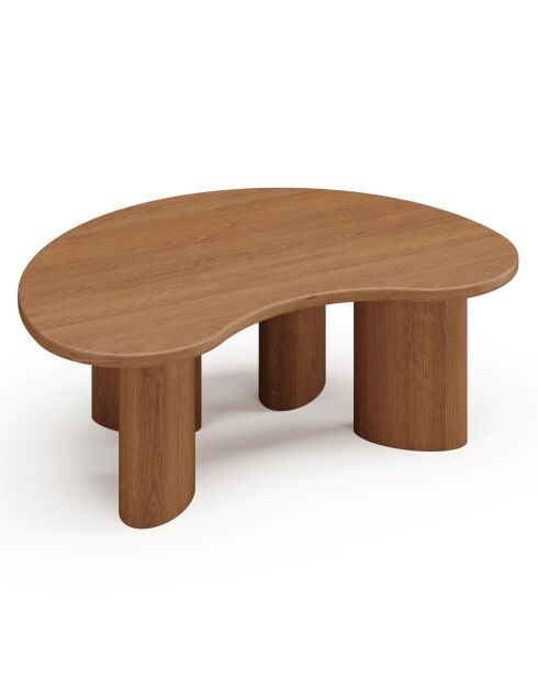 Table basse Lyna Bois Noyer 80x55x35 cm