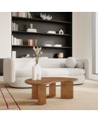 Table basse Lyna Bois Noyer 80x55x35 cm