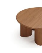 Table basse Lyna Bois Noyer 80x55x35 cm