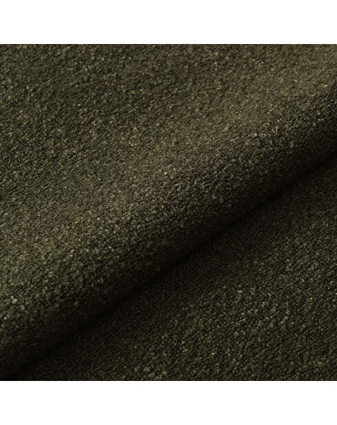 2 Chaises ADELE tissu bouclette kaki pieds chrome – 52x45.5x76.5 cm