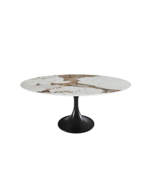 Table à manger NYMPHÉA Pandora pied noir – 180x90x77 cm