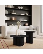 Table basse Helma Bois Noir 78x78x35cm