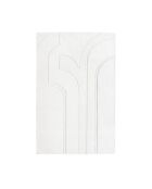 Tapis rectangulaire Jara en laine blanc cassé- 200x300cm