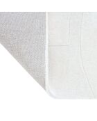 Tapis rectangulaire Jara en laine blanc cassé- 200x300cm