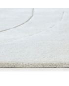 Tapis rectangulaire Jara en laine blanc cassé- 200x300cm