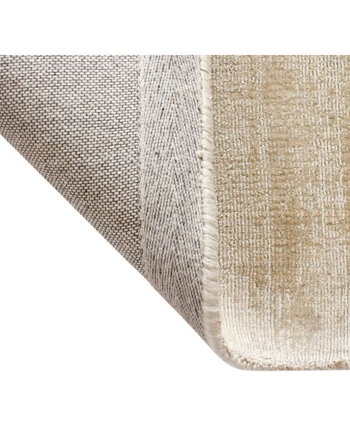 Tapis rectangulaire Nate viscose beige - 300x400cm