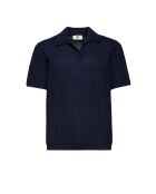 Polo à manches courtes Eléryn tons bleus