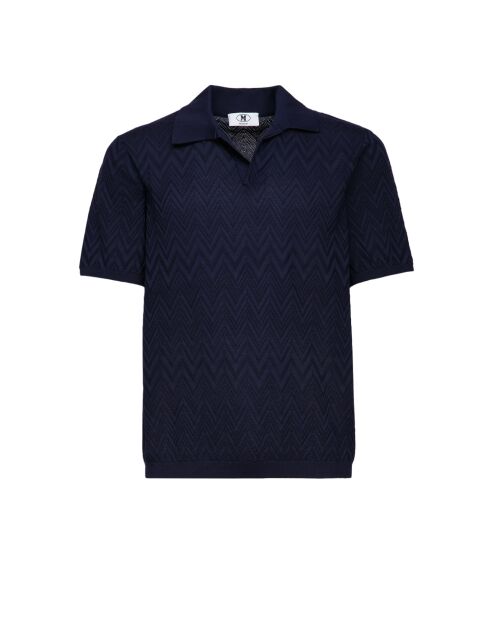 Polo à manches courtes Eléryn tons bleus