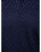 Polo à manches courtes Eléryn tons bleus