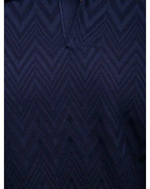 Polo à manches courtes Eléryn tons bleus