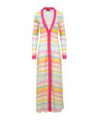 Robe gilet longue Vanys chevron lumineux multicolore