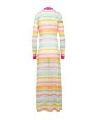 Robe gilet longue Vanys chevron lumineux multicolore
