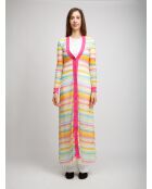 Robe gilet longue Vanys chevron lumineux multicolore