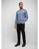 Pull à col rond Jalyne tons bleu clair