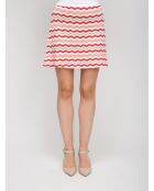 Mini jupe Silvèrel base blanche multicolore