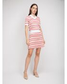 Mini jupe Silvèrel base blanche multicolore